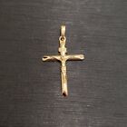 Gold Pendant 14k Gold Cross Pendant .925 Italy Stamped