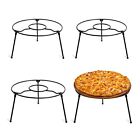 4 Pcs Pizza Stand Holder Riser Rack Serving Cake Tray Plate 9 Inch Width Table F