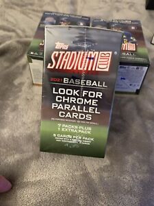 3 Each 2021 Topps Stadium Club Blaster Box 2021 Baseball SEALED 41 Cards Box