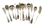 12 VINTAGE Silver plate Flatware lot mixed Jelly Spoon  Knife Butter Cheese