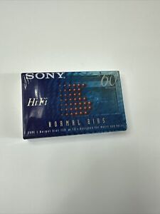 New SONY HiFi 60 Minute  Normal Bias Cassette Tape Sealed