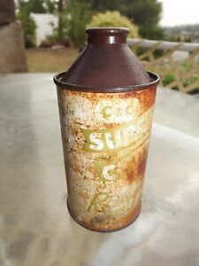 Vintage C&C SUPER COOLA ROOT BEER CONE TOP CAN