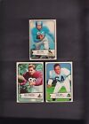 1954 BOWMAN FOOTBALL LOT  3 DIFFERENT CARDS  includes 2 ROOKIES    AUTHENTIC