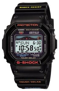 Casio G-SHOCK G-LIDE GWX-5600-1JF Tough Solar Radio Tide Graph Black Men's Watch