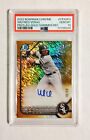 Wilfred Veras PSA 10 2022 1st Bowman Chrome AUTO GOLD Shimmer Refractor /50 M4