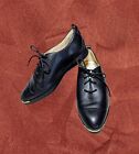 COLE HAAN Grand Ambition Women's Lace Up Black Oxford Shoes Flats Size 6 B