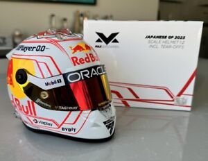 Max Verstappen 1:2 Helmet 2023 Japan Special Edition 3x WORLD CHAMPION Red Bull