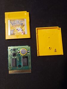 Pokemon Yellow Version (Game Boy) - Tested - Authentic - New Save Battery