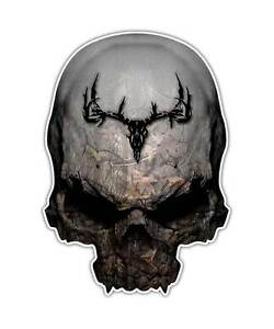 12 inch Camouflage Skull Decal - Archery Hunting Sticker for Mathews Hoyt PSE