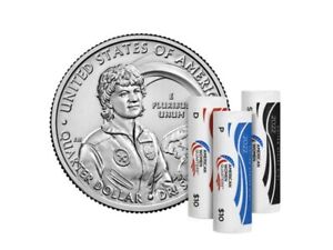2022 P D S Dr Sally Ride American Women 3 Quarter Roll Set 22WRD Sealed Unopened