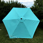 Patio Umbrella Top Canopy Replacement Cover fit 9ft 6 ribs PEACOCK BLUE  new