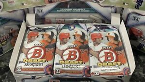 1 2022 Bowman Draft Baseball Jumbo 32 Card Hobby Pack, Box Fresh Holliday? Auto?
