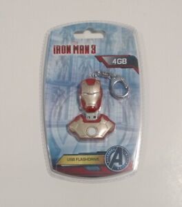 (EE) New Marvel Iron Man 3 ,4GB USB Flash Drive Collectible Keychain Disney