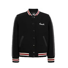 Coach X Disney Women's Black/Multi Mickey Mouse Varsity Jacket (CL448) Size S