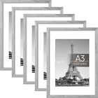 upsimples A3 Picture Frame Set of 5, Display Pictures 8.3x11.7 with Mat or 11.7x