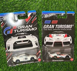 New ListingHot Wheels 2024 Gran Turismo💥2017 Nissan GT-R R35💥2020 Toyota Supra - Lot of 2