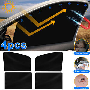 4 PACK Magnetic Car Window Sun Shade Cover Mesh Shield UV Protection Accessories (For: 2022 Kia Rio)