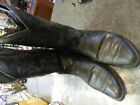 Ariat 10002218 Black Leather R Toe Western Cowboy Boots Mens 10.5 EE