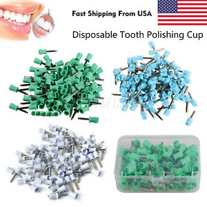 1000pcs Dental Rubber Prophy Polish Polishing Cups Brush Latch Type colors