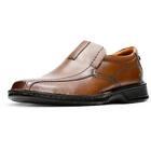 Clarks Mens Escalade Step Brown Leather Loafers Shoes 11.5 Wide (E) BHFO 5026