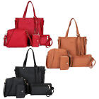 4pcs Women's Fashion Handbags Bags Shoulder Bag Satchel Purse Set Zipper Bag