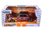 JADA BIGTIME 99085 1969 CHEVROLET CAMARO 1/24 DIECAST CANDY RED with FLAMES
