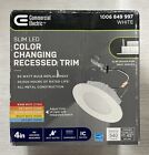 Commercial Electric 4 in. Slim LED Selectable Color Changing Recessed Trim White