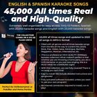 karaoke 45k songs English/Spanish 4 computer PC Mac professional Software, ebook