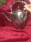 small Silverplate Oval Teapot with Wood Inset Handle