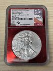 2021 (S) T-1 Silver Eagle NGC MS70 EMERGENCY PRODUCTION FDOI-MERCANTI- RED FOIL
