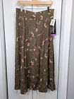 Sag Harbor NWT Women's Size Large Maxi Skirt Brown