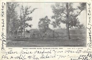 A View Of The Shad Fisher's Huts, Elysian Fields, Weehawken, 1880 NJ  1907