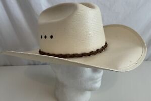 Vintage Resistol George Strait Collection Western Straw Hat Natural Size 7 1/4
