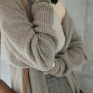 Sweater women's Coat cloak Warm Long knitted Loose Cashmere Cardigan Winter