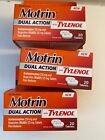 Motrin Dual Action With Tylenol Pain Reliever 20 TABS.- LOT OF 3- EXP: 08/2024
