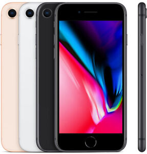Apple iPhone 8 - 64GB 128GB 256GB - All Colors - Very Good Condition