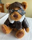 US Airways Teddy Bear Aviator Pilot with Goggles and Jacket US Air Airplane