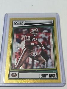 2022 Score Jerry Rice Card Dots Gold Parallel /225 San Francisco 49ers eBay 1/1