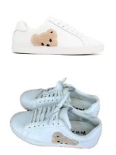 Palm Angels White Teddy Bear Low Top Sneakers No Size Tag, No Insoles.