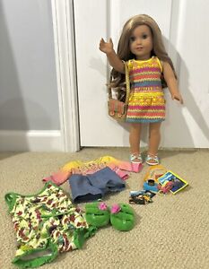 American Girl Doll Lea Clark 18” Girl Of The Year 2016 With EXTRAS RARE RETIRED