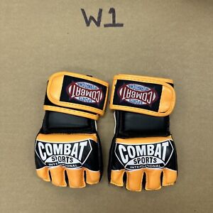 Combat Sports Pro 5oz FG3S MMA Grappling Gloves Orange/black Sz Youth Medium
