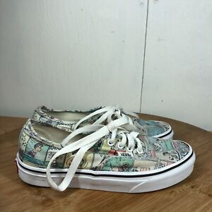 Vans Shoes Womens 7 Peanuts Comic Strip Sneakers Classic Lace Up Low Top Skate