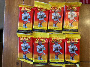 2021 Panini Score NFL Football 40 Card Cello Value Fat Pack Sealed LOT OF 8