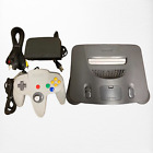 Nintendo 64 Black Console (NTSC-J)  Gray Controller Cable Tested Working N64