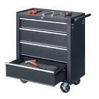 4-Drawer Rolling Tool Chest with Lock & Key Tool Storage Cabinet with Wheels