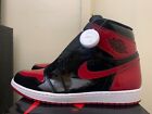 SIZE 11.5 - Nike Air Jordan 1 Patent Bred High Chicago lost and found 555088 063