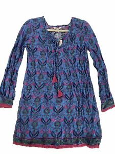 NEW Southern Tide Womens Size S Small Coverup Blue Pink Paisley Pullover
