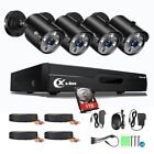 XVIM 8CH 1080P CCTV DVR Outdoor Night Vision Home Security Camera System Wired