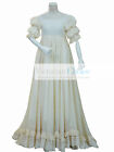 Regency Bridgerton High Quality Soft Embroidered Vintage Wedding Dress Bride 840