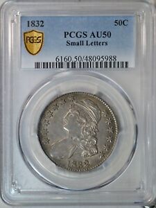 1832 Capped Bust half dollar, PCGS AU50..........Type Coin Company